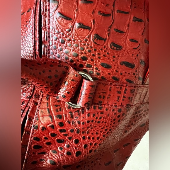 New Cleo and Patek Red Ostrich Tote Bag - Picture 9 of 15